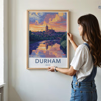 Durham Poster | England Wall Art | UK Decor