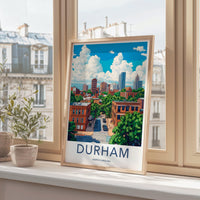 Durham Poster - North Carolina Wall Art