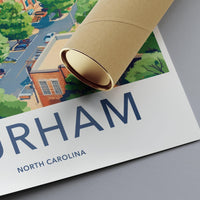 Durham Poster - North Carolina Wall Art