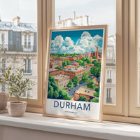 Durham Poster - North Carolina Wall Art
