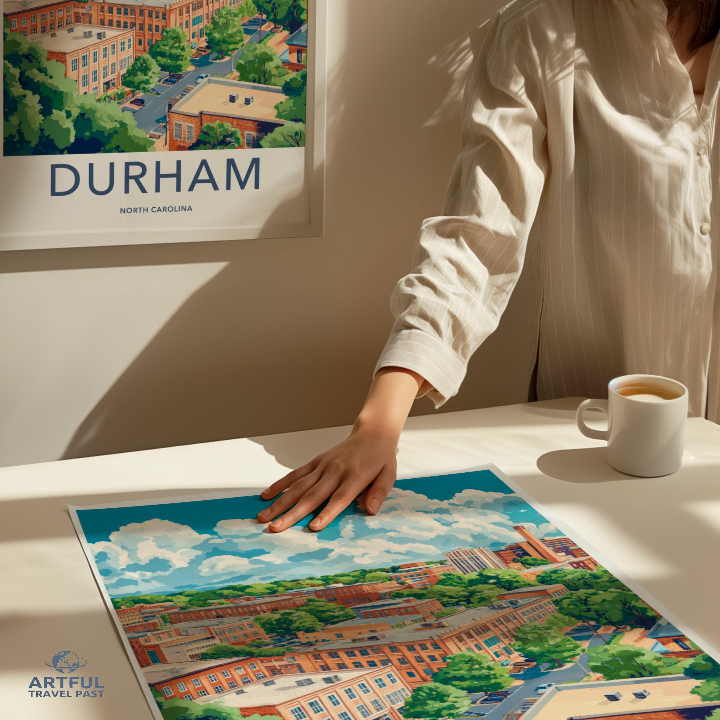 Durham Poster - North Carolina Wall Art