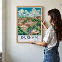 Durham Poster - North Carolina Wall Art