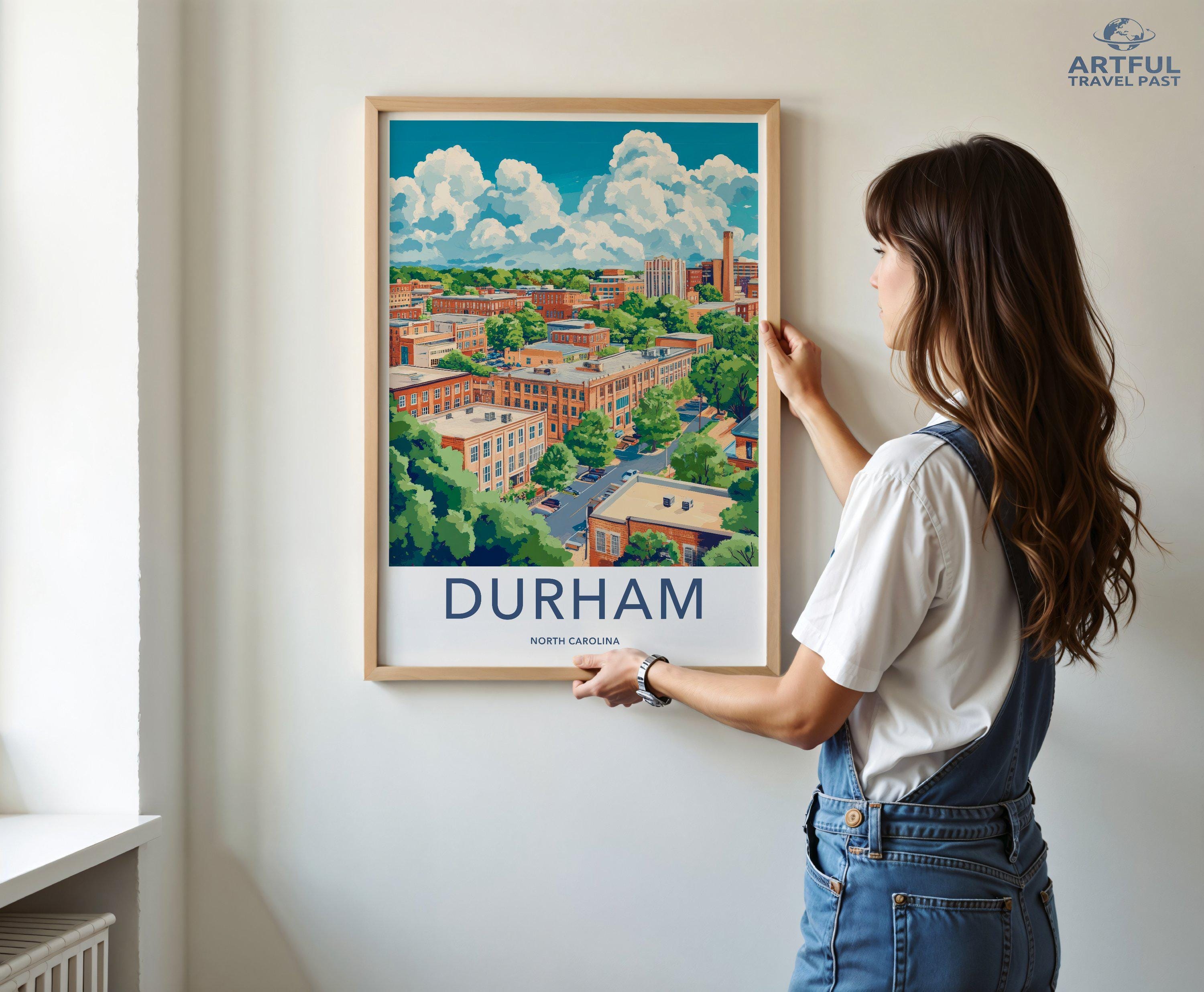 Durham Poster - North Carolina Wall Art