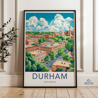 Durham Poster - North Carolina Wall Art