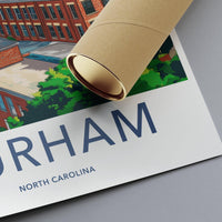 Durham Poster - North Carolina Wall Art