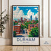 Durham Poster | North Carolina Wall Art | America Decor