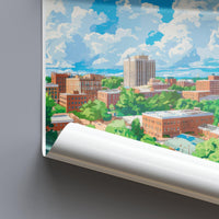 Durham Poster | North Carolina Wall Art | America Decor