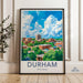 Durham Poster | North Carolina Wall Art | America Decor