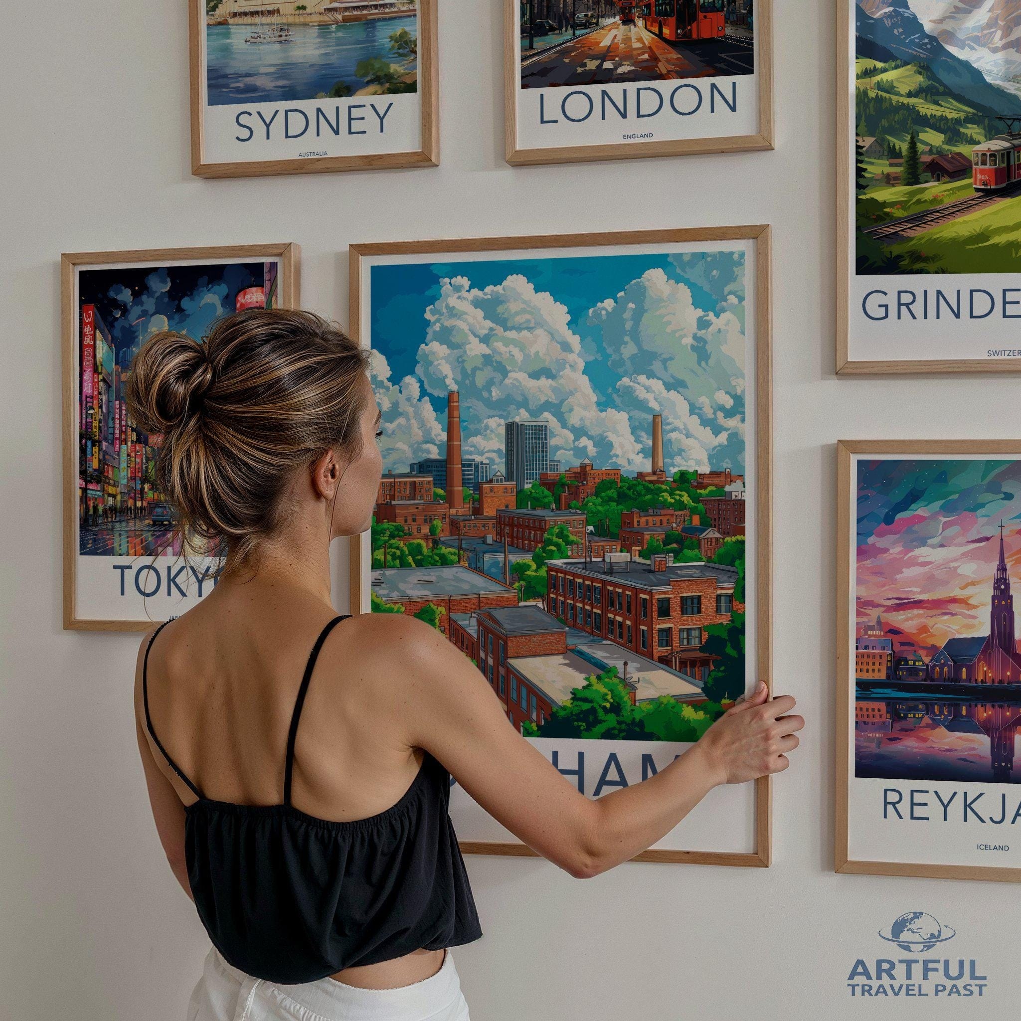 Durham Poster | North Carolina Wall Art | America Decor