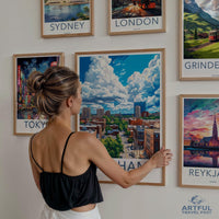 Durham Poster | North Carolina Wall Art | America Decor