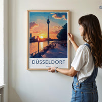 Düsseldorf Poster - Germany Wall Art
