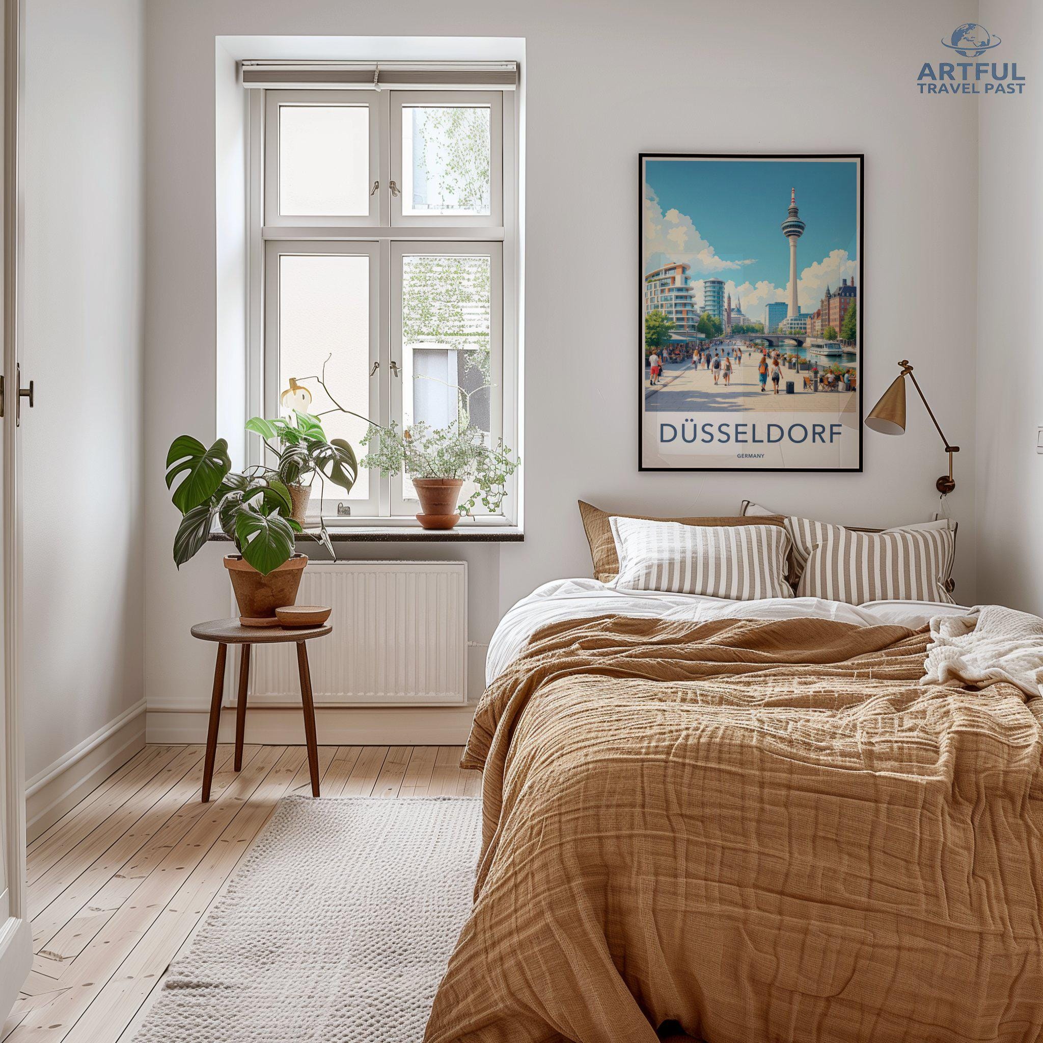 Düsseldorf Poster | Germany Wall Art | Europe Decor