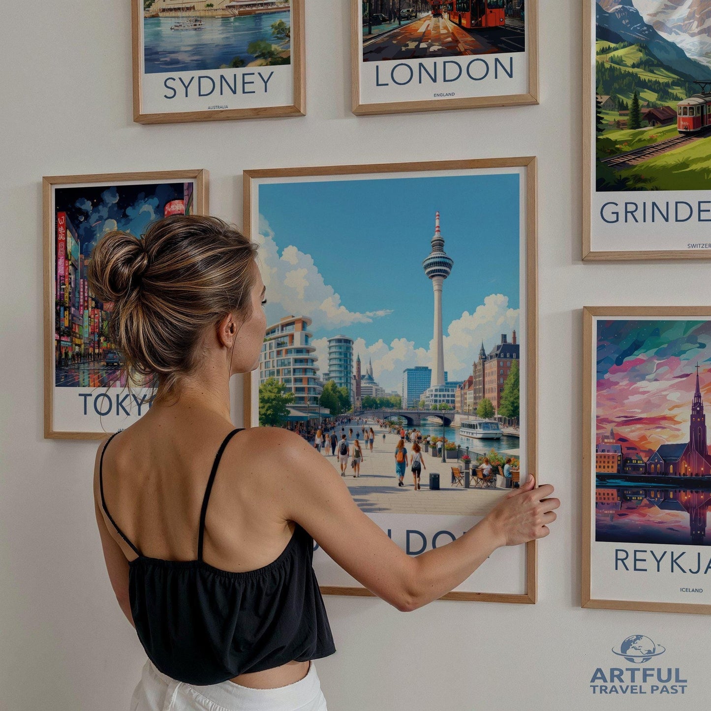 Düsseldorf Poster | Germany Wall Art | Europe Decor