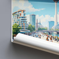 Düsseldorf Poster | Germany Wall Art | Europe Decor