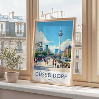 Düsseldorf Poster | Germany Wall Art | Europe Decor