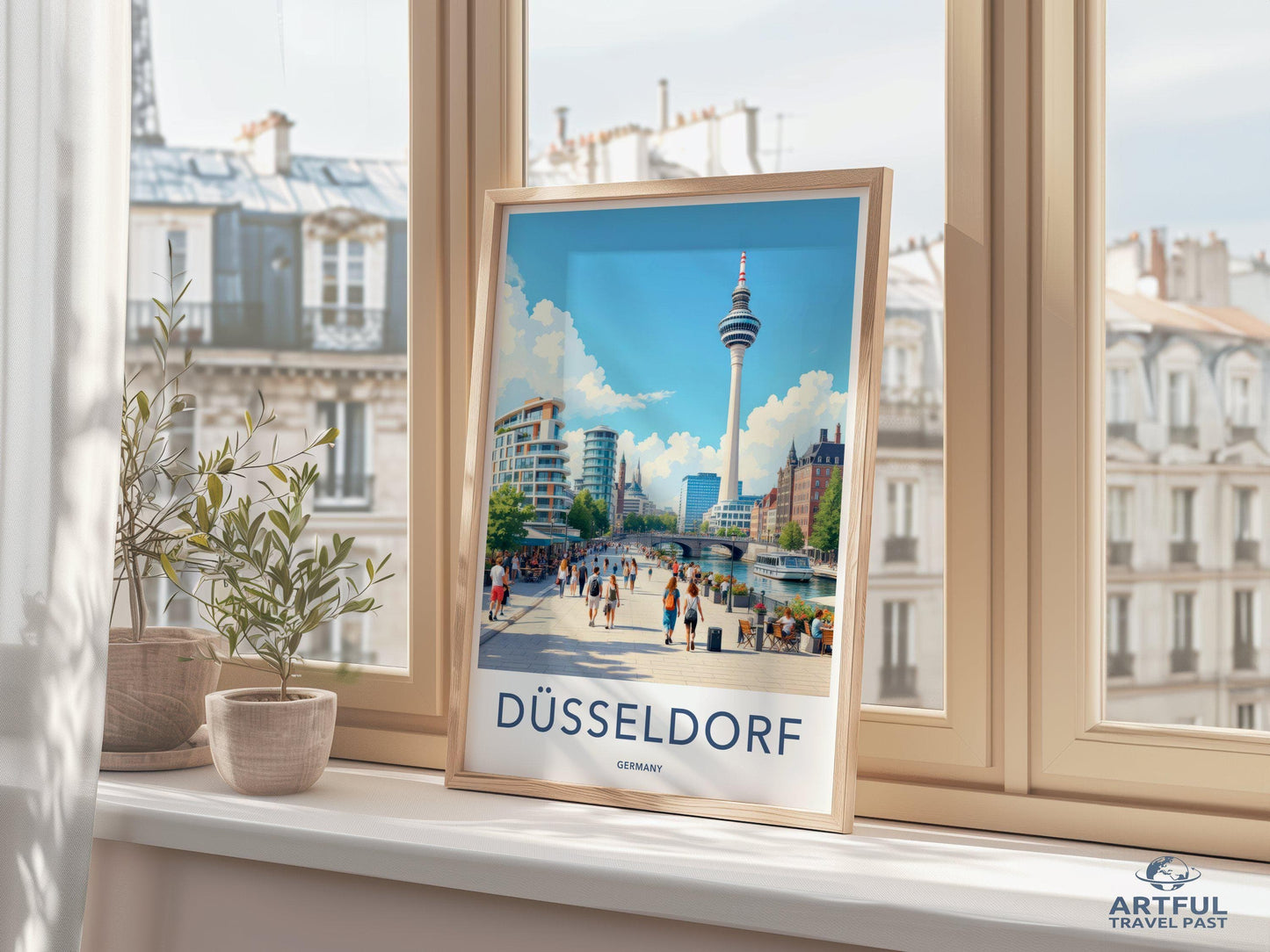 Düsseldorf Poster | Germany Wall Art | Europe Decor