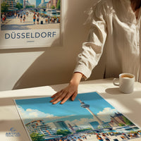 Düsseldorf Poster | Germany Wall Art | Europe Decor