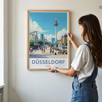 Düsseldorf Poster | Germany Wall Art | Europe Decor