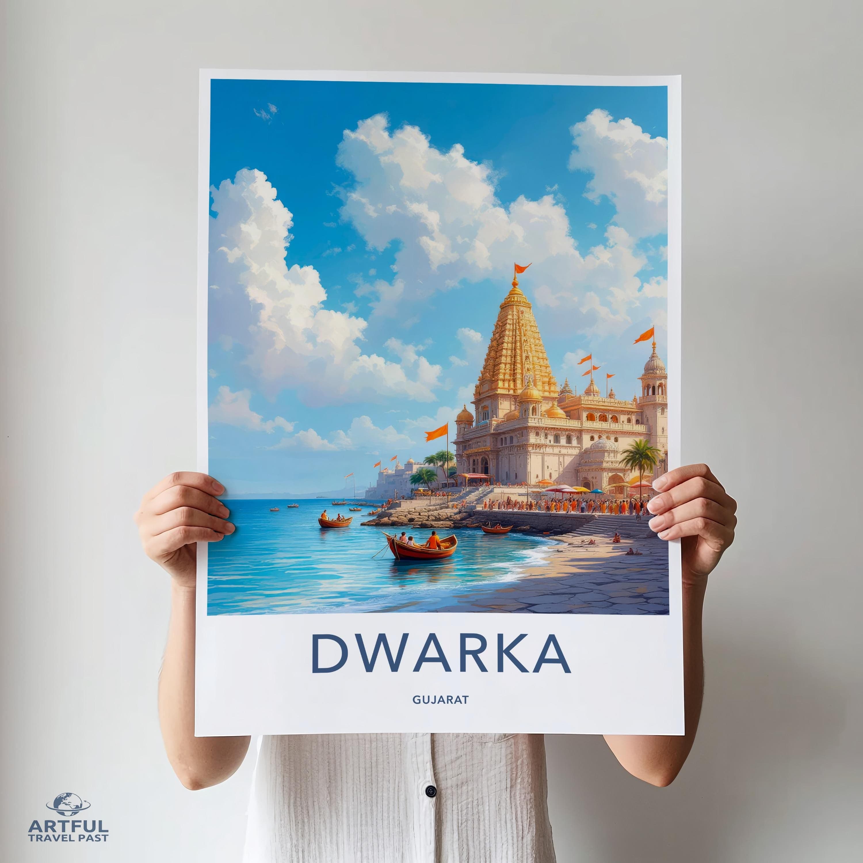 Dwarka Poster - Gujarat Wall Art