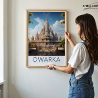 Dwarka Poster | Gujarat Wall Art | India Decor