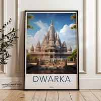 Dwarka Poster | Gujarat Wall Art | India Decor