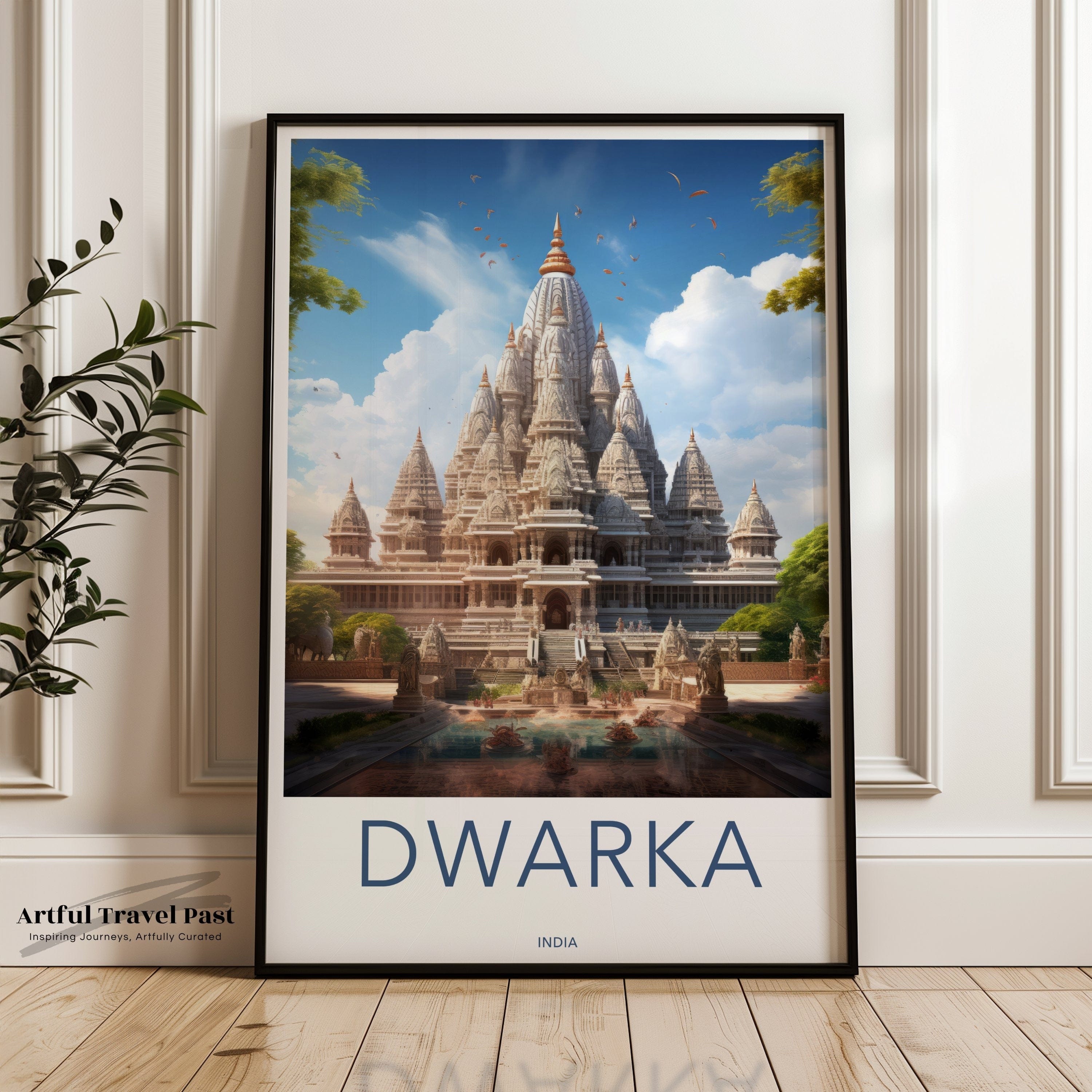Dwarka Poster | Gujarat Wall Art | India Decor