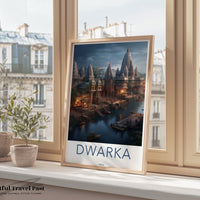 Dwarka Poster | Temple City | India Wall Art