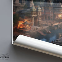 Dwarka Poster | Temple City | India Wall Art