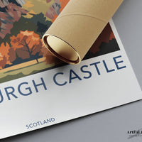Edinburgh Castle Poster | Scotland Wall Art | UK Decor