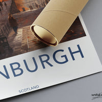 Edinburgh Poster - Scotland Wall Art