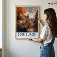Edinburgh Poster - Scotland Wall Art