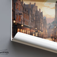 Edinburgh Poster - Scotland Wall Art