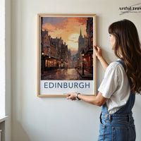 Edinburgh Poster - Scotland Wall Art