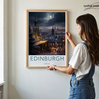 Edinburgh Poster - Scotland Wall Art