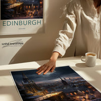 Edinburgh Poster - Scotland Wall Art