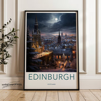 Edinburgh Poster - Scotland Wall Art