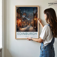 Edinburgh Poster - Scotland Wall Art