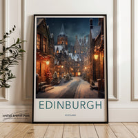 Edinburgh Poster - Scotland Wall Art