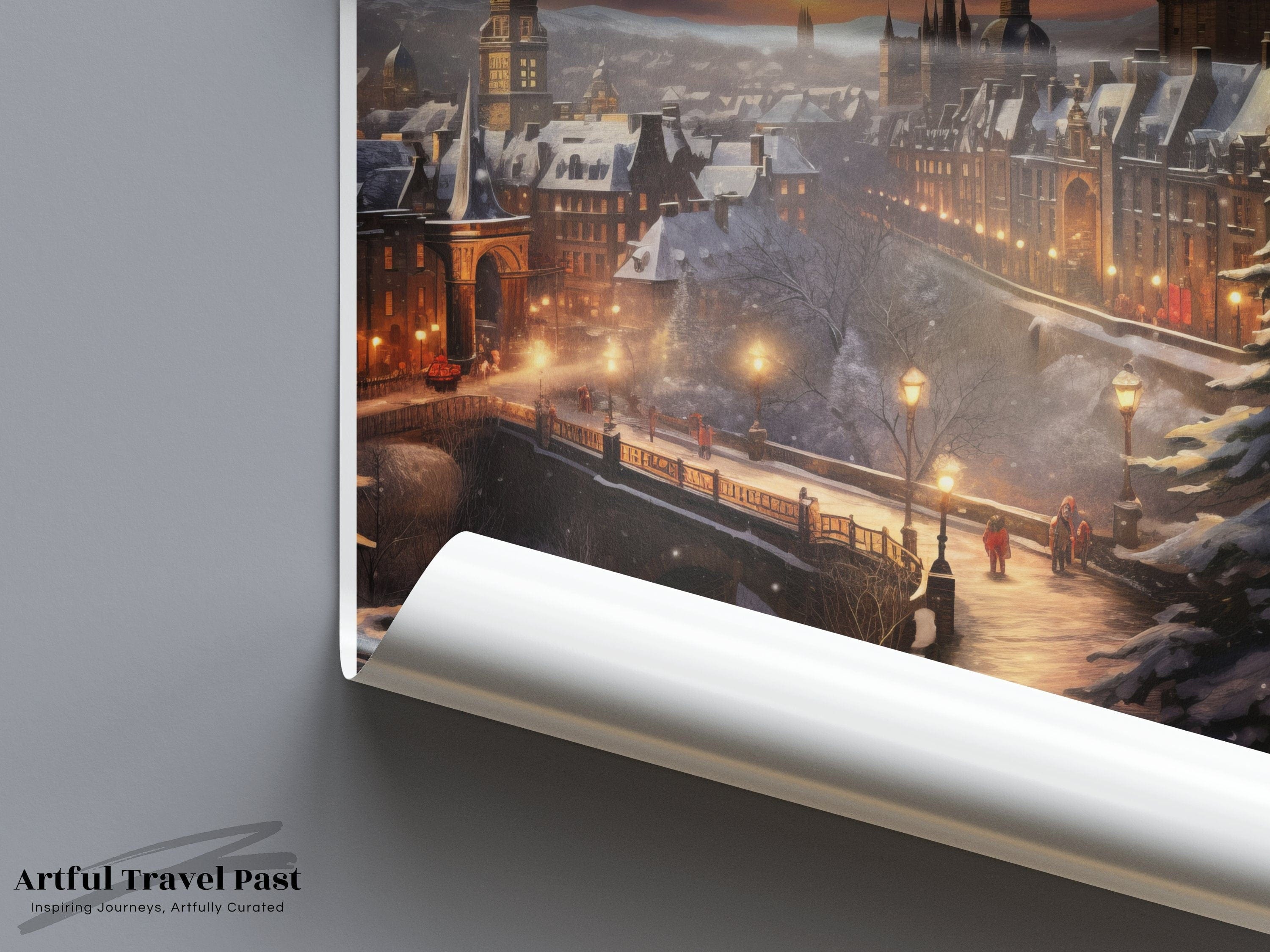 Edinburgh Poster - Scotland Wall Art