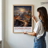 Edinburgh Poster - Scotland Wall Art