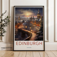 Edinburgh Poster - Scotland Wall Art