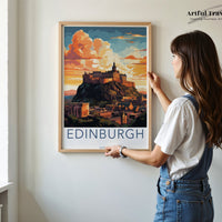 Edinburgh Poster - Scotland Wall Art