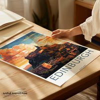 Edinburgh Poster - Scotland Wall Art