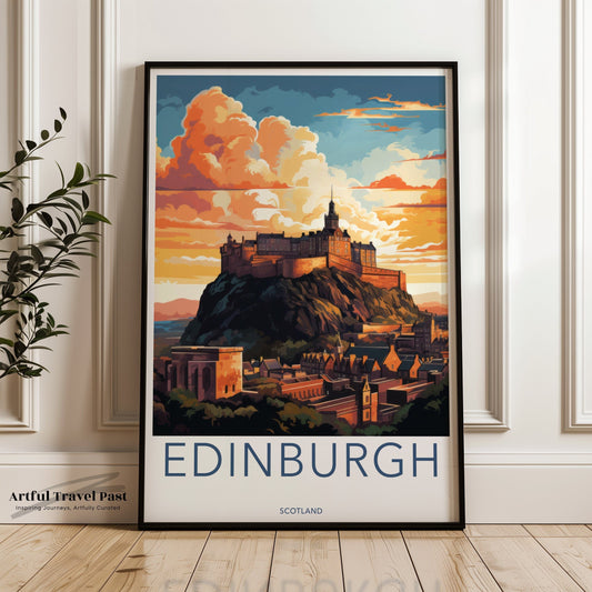 Edinburgh Poster - Scotland Wall Art