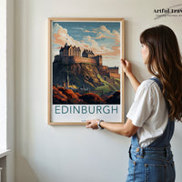Edinburgh Poster - Scotland Wall Art
