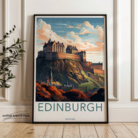 Edinburgh Poster - Scotland Wall Art