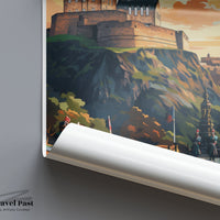 Edinburgh Poster - Scotland Wall Art