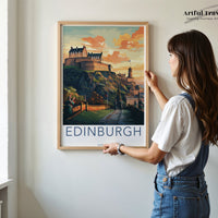 Edinburgh Poster - Scotland Wall Art