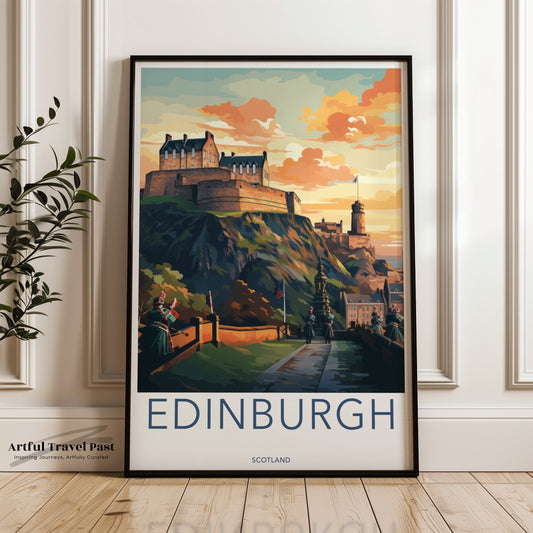 Edinburgh Poster - Scotland Wall Art