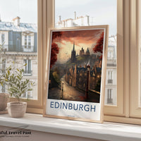 Edinburgh Poster | Scotland Wall Art | UK Decor